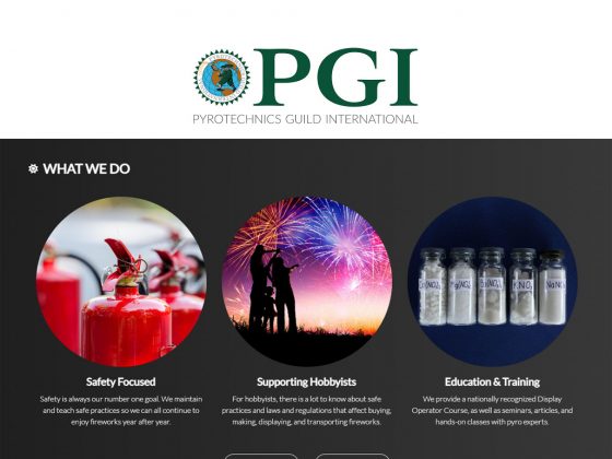 Link zur Website des Pyrotechnics Guild International (PGI)
